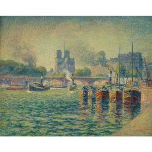 La Seine, Paris by Frank Milton Armington