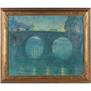 Pont Royal Paris (le Soir) by Frank Milton Armington