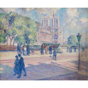 Quai Des Grands-augustins, Paris by Frank Milton Armington