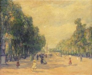Jardin Des Tuileries, Paris by Frank Milton Armington