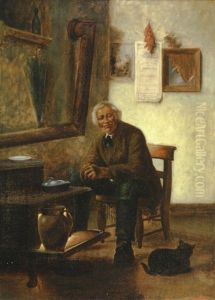 Portrait Of A Seated Man by Charles Armor