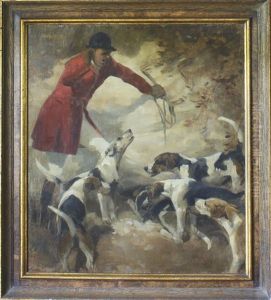 Mustering The Hounds by George Denholm Armour