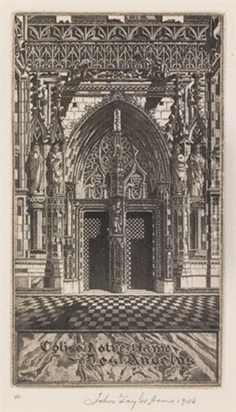 Collection Of Approximately 30 Miniature Etchings - view 1
