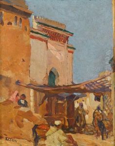 Mosque Souk Bab El Ghissa Fes, (maroc)