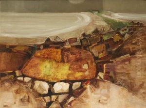 Landscape With Old Buildings by Arthur Armstrong