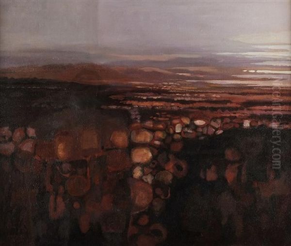 Figure In A Landscape, Connemara - view 1
