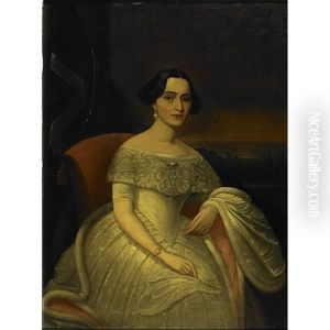 Portrait Of Margaretta Kellar by Arthur Armstrong