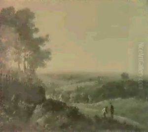 Evening Landscape With Figures On A Path