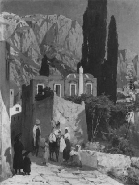 Strassenszene Auf Capri - view 1