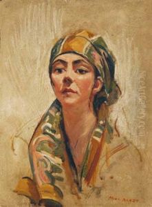 Portrait Of A Lady (florence Mcgregor ?) by Mina Arndt