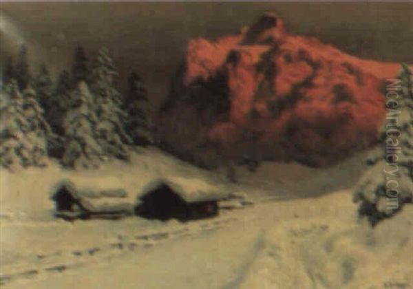 Sunset In The Mountains - view 1