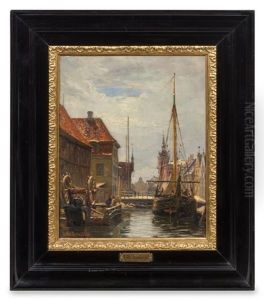 Harbor Scene, 1889 by Vilhelm Karl Ferdinand Arnesen