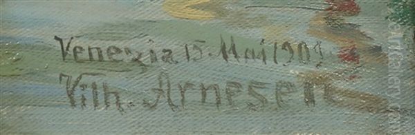 Ventian Harbor Scene (dated 1909) - view 1