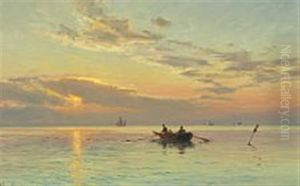 Ved Solnedgang - Gilleleje by Vilhelm Karl Ferdinand Arnesen