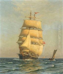 I Sundet Udfor Snekkersten by Vilhelm Karl Ferdinand Arnesen