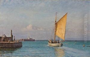 Sommereftermiddag. Gilleleje by Vilhelm Karl Ferdinand Arnesen