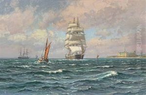 Seascape With Kronborg Castle In The Background