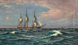 The Frigate "jylland" In Sundet, Denmark