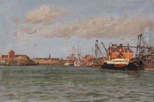 View From Copenhagen Habour by Vilhelm Karl Ferdinand Arnesen