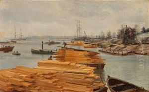 View From A River With A Timber