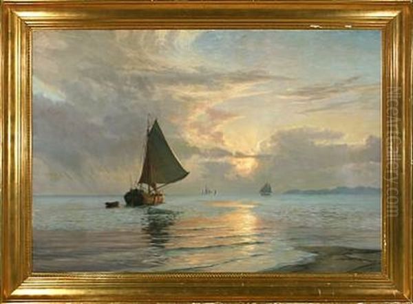Sun Beams Over The Sea - view 1