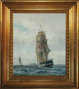 The Frigate Sjaelland Off Kronborg