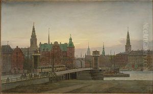 Utsigt Fra Strandgade Mod Kjobenhavn by Vilhelm Karl Ferdinand Arnesen