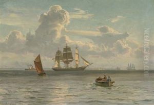 A Danish Barque In The Channel