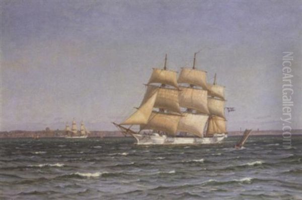 Shipping Off The Danish Coast - view 1