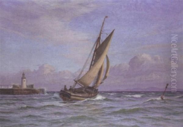 Sailing Off A Lighthouse - view 1