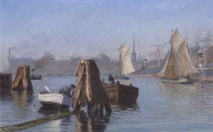 Parti Fra Kobenhavns Havn by Vilhelm Karl Ferdinand Arnesen