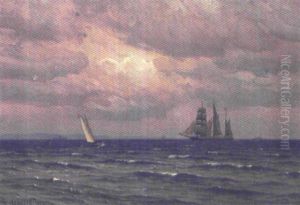 Marine Med Sejlskibe Og Motorbade by Vilhelm Karl Ferdinand Arnesen