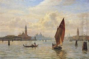 The Lagoon, Venice by Vilhelm Karl Ferdinand Arnesen