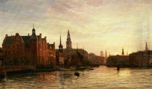Udsigt Mod Borsen Og Christiansborg Udsigt Mod Borsen Og Christiansborg