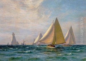 Kapsejlads I Oresund by Vilhelm Karl Ferdinand Arnesen