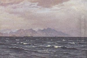 Marine, Dampskib Pa Havet Udfor Kyst Marine, Dampskib Pa Havet Udfor Kyst