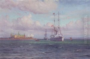 Kong Christian X Og Dronning Alexandrine Vender Hjem Fra Gronlandsfaerden Om Bord Pa "valkyrien" Den 30. Juli 1921
