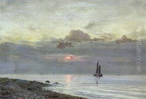 Solnedgang Ved Gilleleje by Vilhelm Karl Ferdinand Arnesen