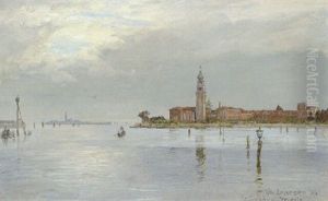 Klostret Sct. Lazano Set Fra Lidoen by Vilhelm Karl Ferdinand Arnesen