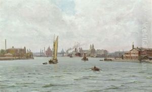Frihavnen I Kobenhavn by Vilhelm Karl Ferdinand Arnesen