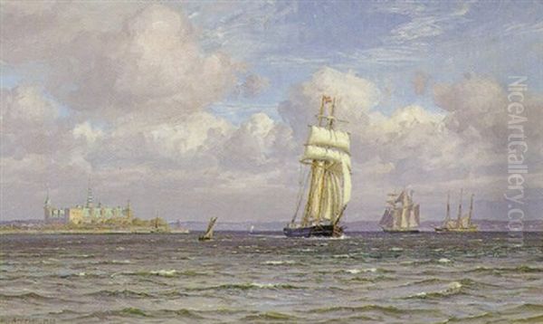 Skibe I Sundet Ved Kronborg - view 1