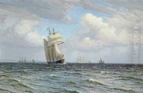 Marine Med Flere Skibe, Oresund - view 1