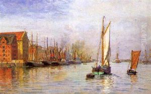 Fra Kobenhavns Havn by Vilhelm Karl Ferdinand Arnesen
