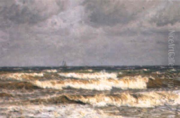 Br+nding Udfor Kysten Ved Gilleleje - view 1
