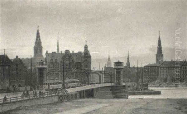 Udsigt Fra Strandgade Pa Christianshavn Mod Kobenhavn - view 1