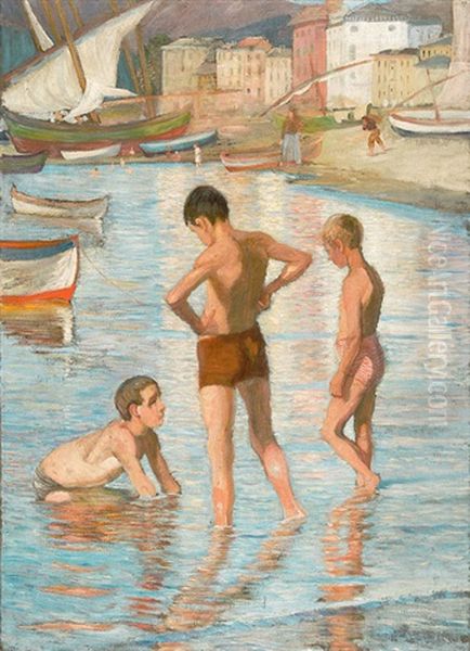 Badende Jungen (sommertag In Levanto) - view 1