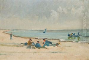 O.t. (hiddensee - Fischer Am Strand) by Clara Arnheim