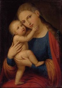 Madonna Mit Kind (after Lukas Cranach) by Josef Arnold the Elder