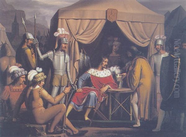 Scene From The Fielcamp Of Rudolf Von Habsburg - view 1