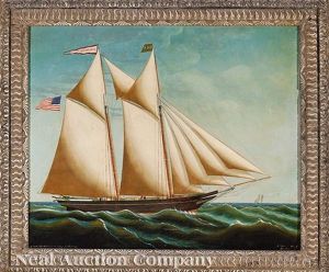 The Two-masted Schooner Alexander Blue, Captain George B. Murray
